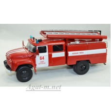 Масштабная модель ЗиЛ-130 пожарная цистерна, красный